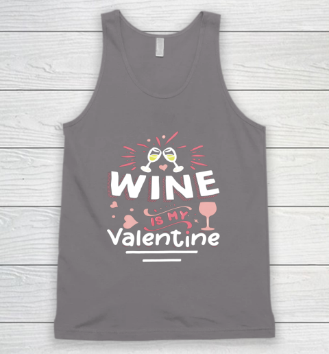 Wine Is My Valentine Valentines Day Funny Pajama Tank Top 10