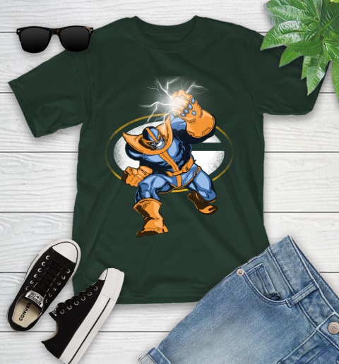 Green Bay Packers NFL Football Thanos Avengers Infinity War Marvel Youth T-Shirt 5