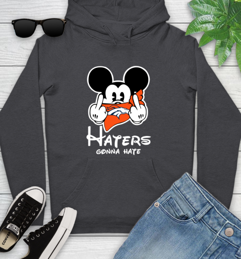 NFL Denver Broncos Haters Gonna Hate Mickey Mouse Disney Football T Shirt Youth Hoodie 8
