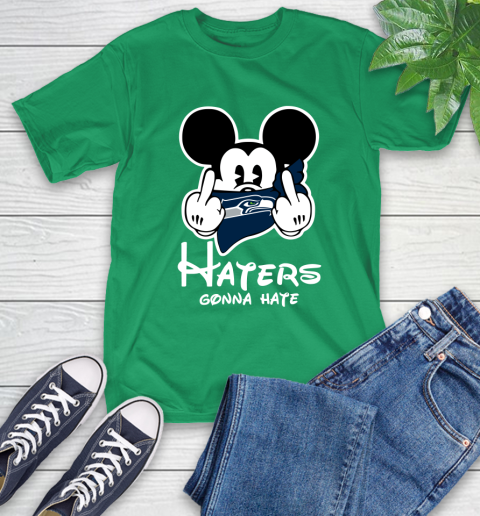 NFL Seattle Seahawks Haters Gonna Hate Mickey Mouse Disney Football T Shirt T-Shirt 7