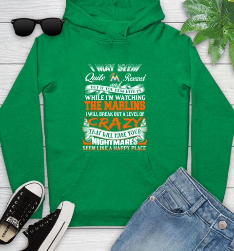 Miami Marlins MLB Baseball Don't Mess With Me While I'm Watching My Team Youth Hoodie 9