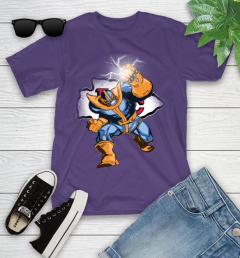 Kansas City Chiefs NFL Football Thanos Avengers Infinity War Marvel Youth T-Shirt 3