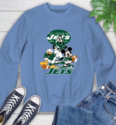 NFL New York Jets Mickey Mouse Donald Duck Goofy Football Shirt Sweatshirt 11