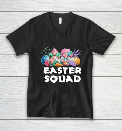 Easter Squad Gnomes Easter Day Bunny V-Neck T-Shirt