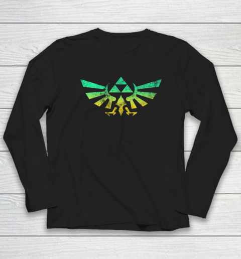 Triforce Shirt Legend of Zelda Long Sleeve T-Shirt