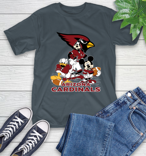 NFL Arizona Cardinals Mickey Mouse Donald Duck Goofy Football Shirt T-Shirt 10