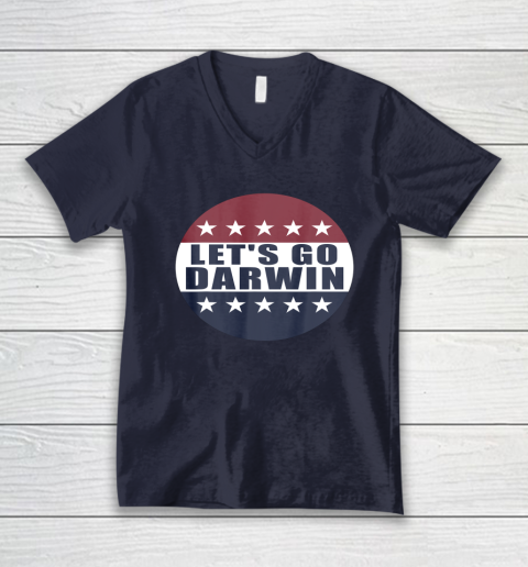 Let's Go Darwin Shirts V-Neck T-Shirt 2
