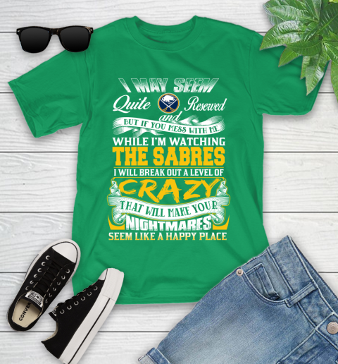 Buffalo Sabres NHL Hockey Don't Mess With Me While I'm Watching My Team Youth T-Shirt 8