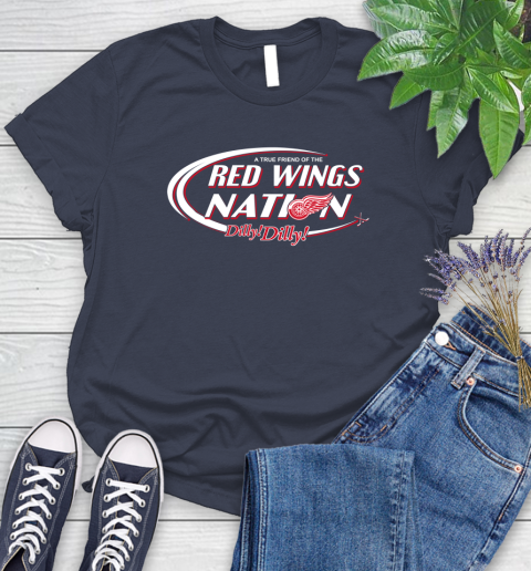 NHL A True Friend Of The Detroit Red Wings Dilly Dilly Hockey Sports Women's T-Shirt 14