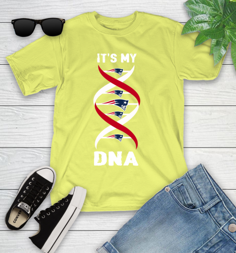 New England Patriots NFL Football It's My DNA Sports Youth T-Shirt 10