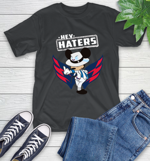 NHL Hey Haters Mickey Hockey Sports Washington Capitals T-Shirt