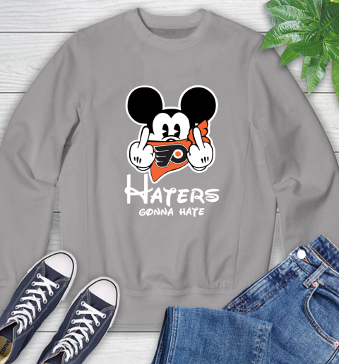 NHL Philadelphia Flyers Haters Gonna Hate Mickey Mouse Disney Hockey T Shirt Sweatshirt 5