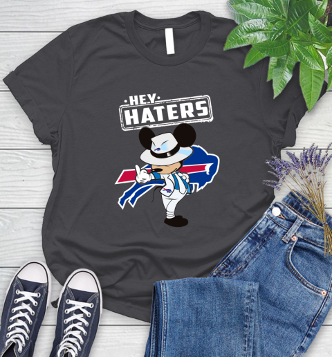 NFL Hey Haters Mickey Football Sports Buffalo Bills Women's T-Shirt 8