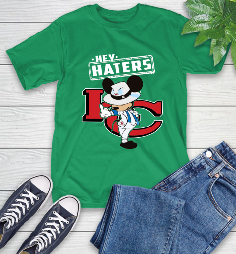 NFL Hey Haters Mickey Football Sports Kansas City Chiefs T-Shirt 7