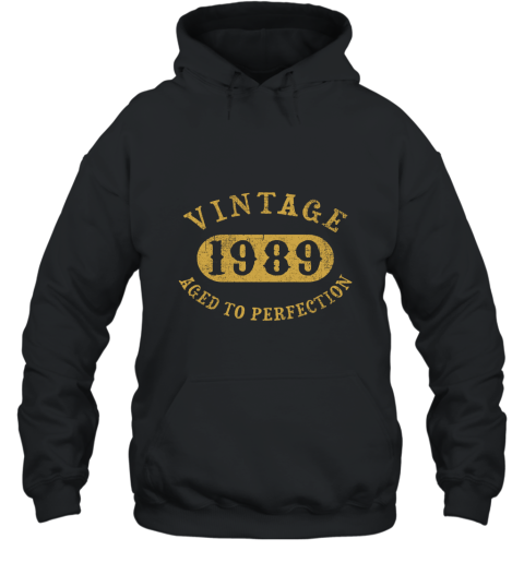 27 years old 27th Birthday B day Gift Vintage 1989 T Shirt Hooded