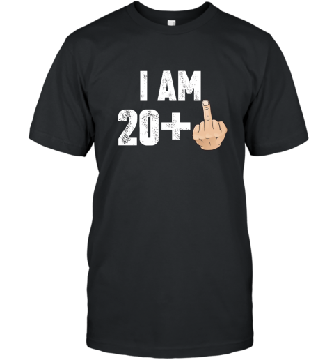 I Am 20 Middle Finger Funny 21st Birthday T Shirt T-Shirt
