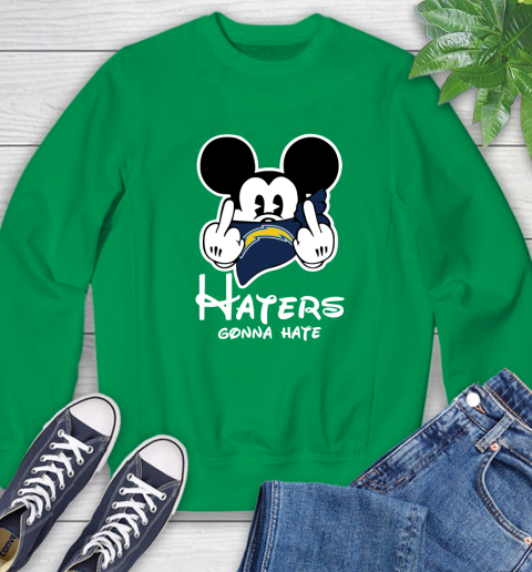 NFL Los Angeles Chargers Haters Gonna Hate Mickey Mouse Disney Football T Shirt Sweatshirt 7