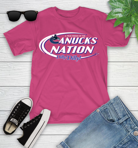 NHL A True Friend Of The Vancouver Canucks Dilly Dilly Hockey Sports Youth T-Shirt 11