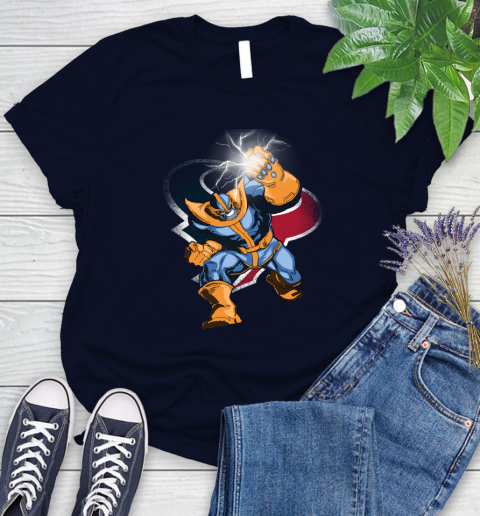 Houston Texans NFL Football Thanos Avengers Infinity War Marvel Women's T-Shirt 2