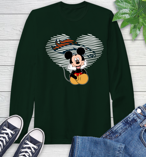 NFL Denver Broncos The Heart Mickey Mouse Disney Football T Shirt_000 Long Sleeve T-Shirt 7