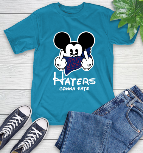 NFL New York Giants Haters Gonna Hate Mickey Mouse Disney Football T Shirt T-Shirt 9