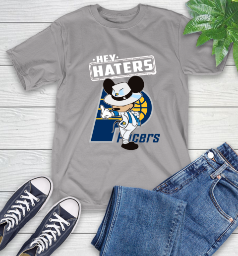 NBA Hey Haters Mickey Basketball Sports Indiana Pacers T-Shirt 6