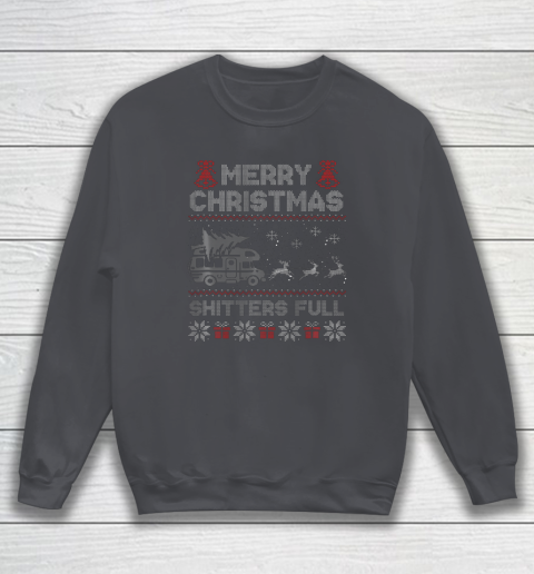 Merry Christmas Shitter Sweater Was Full Funny Xmas Pajama Sweatshirt 9
