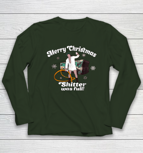 Merry Christmas Shitter Was Full Vacation Long Sleeve T-Shirt 3