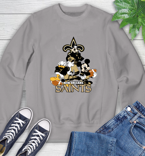NFL New Orleans Saints Mickey Mouse Donald Duck Goofy Football Shirt Sweatshirt 5