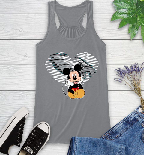 NFL Philadelphia Eagles The Heart Mickey Mouse Disney Football T Shirt_000 Racerback Tank 4