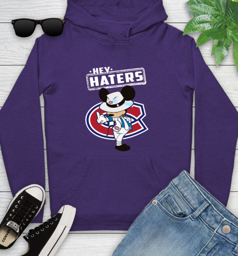 NHL Hey Haters Mickey Hockey Sports Montreal Canadiens Youth Hoodie 5