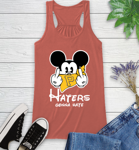 MLB Pittsburgh Pirates Haters Gonna Hate Mickey Mouse Disney Baseball T Shirt_000 Racerback Tank 3