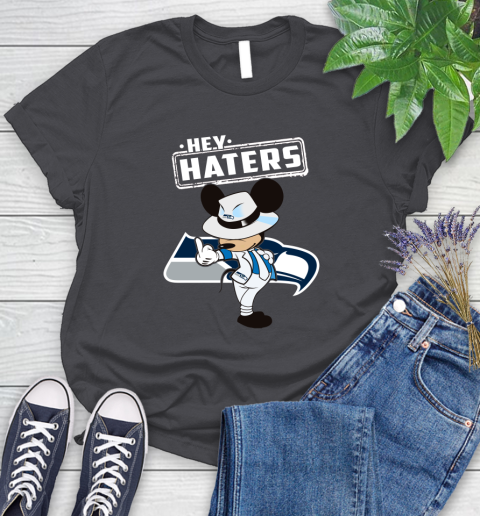 NFL Hey Haters Mickey Football Sports Seattle Seahawks Women's T-Shirt 8