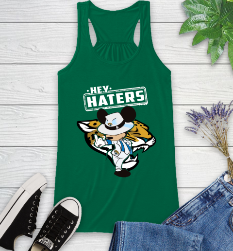 NFL Hey Haters Mickey Football Sports Jacksonville Jaguars Racerback Tank 6