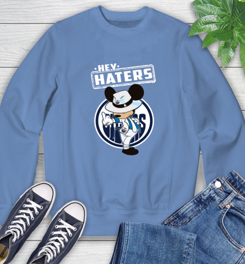 NHL Hey Haters Mickey Hockey Sports Edmonton Oilers Sweatshirt 11
