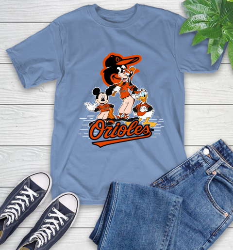 MLB Baltimore Orioles Mickey Mouse Donald Duck Goofy Baseball T Shirt T-Shirt 12