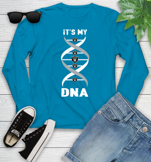 Oakland Raiders NFL Football It's My DNA Sports Youth Long Sleeve 8