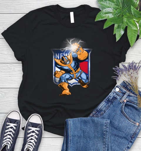 New York Rangers NHL Hockey Thanos Avengers Infinity War Marvel Women's T-Shirt