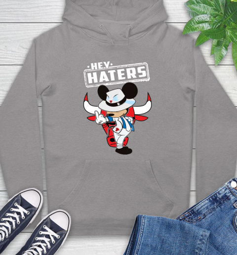 NBA Hey Haters Mickey Basketball Sports Chicago Bulls Hoodie 6