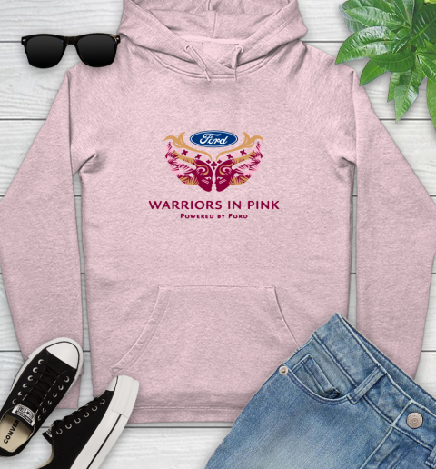 Ford cares warriors in pink Youth Hoodie 6
