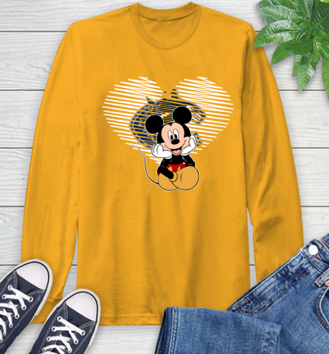 NHL Vancouver Canucks The Heart Mickey Mouse Disney Hockey Long Sleeve T-Shirt 2