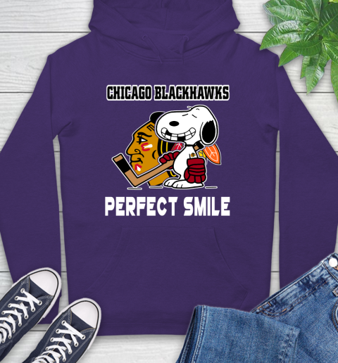 NHL Chicago Blackhawks Snoopy Perfect Smile The Peanuts Movie Hockey T Shirt Hoodie 5