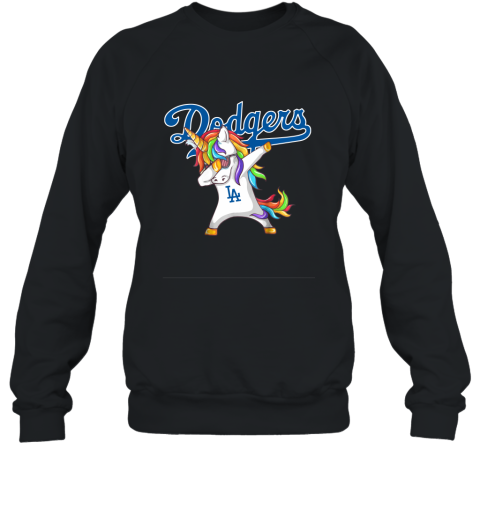 Los Angeles Dodgers Unicorn Dabbing Baseball Sports Shirts Sweatshirt