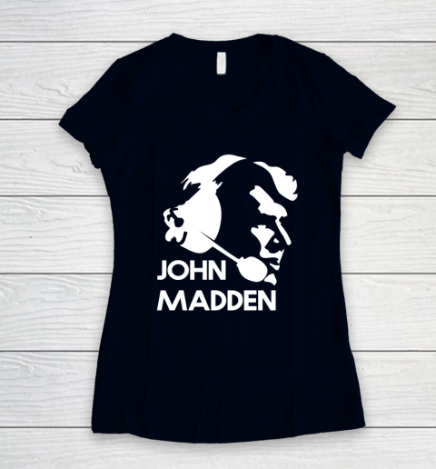 John Madden Shirt Women's V-Neck T-Shirt 2
