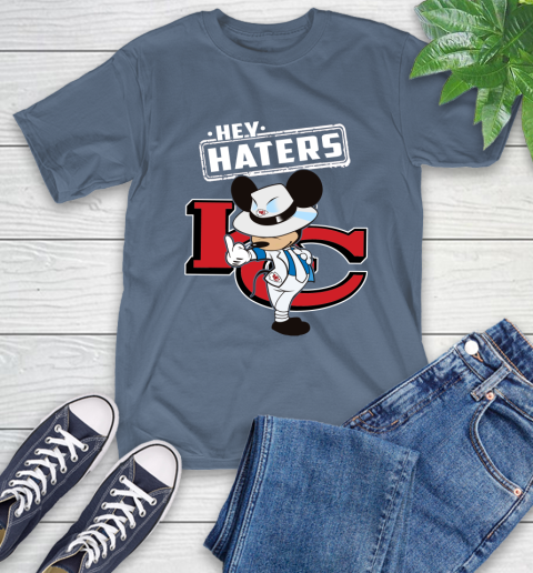 NFL Hey Haters Mickey Football Sports Kansas City Chiefs T-Shirt 8