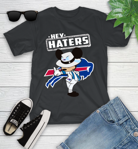 NFL Hey Haters Mickey Football Sports Buffalo Bills Youth T-Shirt