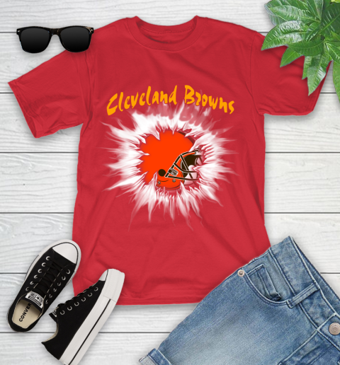 Cleveland Browns NFL Football Adoring Fan Rip Sports Youth T-Shirt 13