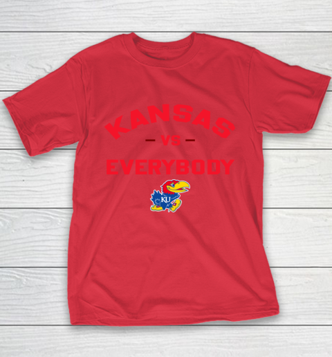 Kansas Jayhawks Vs Everybody Youth T-Shirt 7
