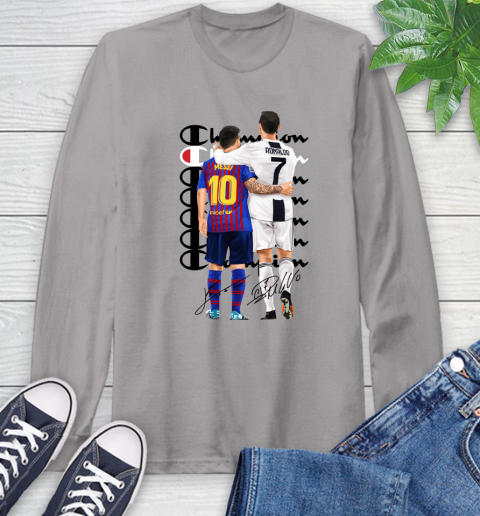 Champion Ronaldo and Messi Signatures Long Sleeve T-Shirt 4