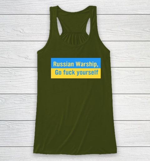 Russian Warship Go Fuck Yourself Shirt Racerback Tank 2